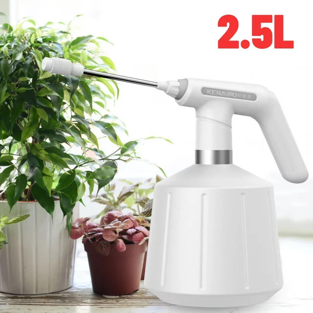 Elektrische Sprühflasche APWIKOGER zur automatischen Gartenbewässerung und Desinfektion, Weiß, 2,5 l - Bild 1