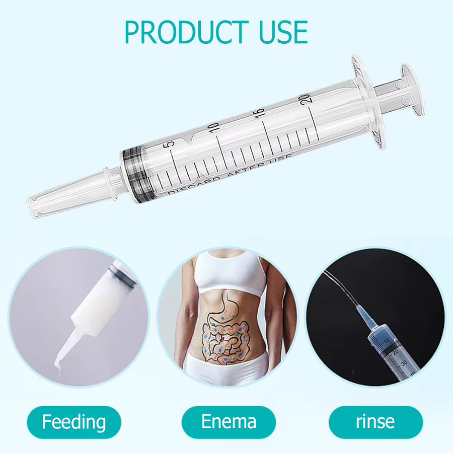 APWIKOGER Kunststoff Luer-Lock-Spritzen ohne Nadel in Transparent, ideal zum Nachfüllen von Öl, Kleber und Flüssigkeiten oder zur Haustierfütterung, erhältlich in 20 ml, 60 ml, 100 ml und 150 ml - Bild 5