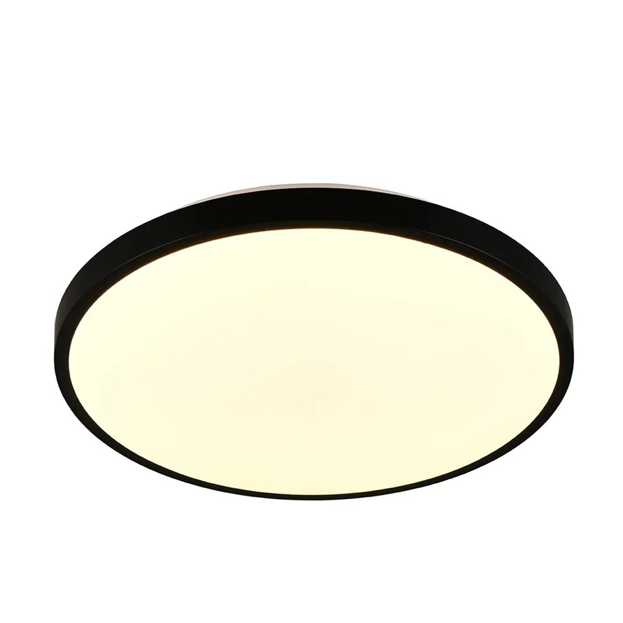 Reality LED-Deckenleuchte Slope Schwarz matt, dimmbar mit Fernbedienung, Durchmesser: 39 cm - Bild 2
