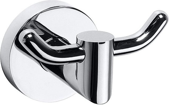 BAWELL Doppelkleiderhaken magnetisch in Chrom Silber für Bad und Küche B/H/T: 6,6 x 8,4 x 6,6 cm - Bild 1