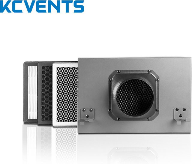 Kcvents Frischluftfilterbox mit 3-lagigem Hepa- und Kohlefilter zur Reinigung deines Lüftungssystems - Bild 1