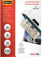 Fellowes ImageLast Capture Laminierfolie DIN A3, transparent, 125 Mikron, 25 Stück, Breite: 31,0 cm, Höhe: 43,6 cm - Bild 1