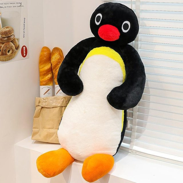 Yiran toy Pingu Pinguin Plüschkissen, Stofftierpuppe, 60cm - Bild 1