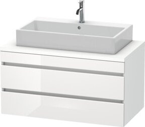 Duravit Waschtischunterschrank DuraStyle in Weiß Hochglanz, Wandmontage, B/T/H: 100 x 54,8 x 51,2 cm - Bild 1