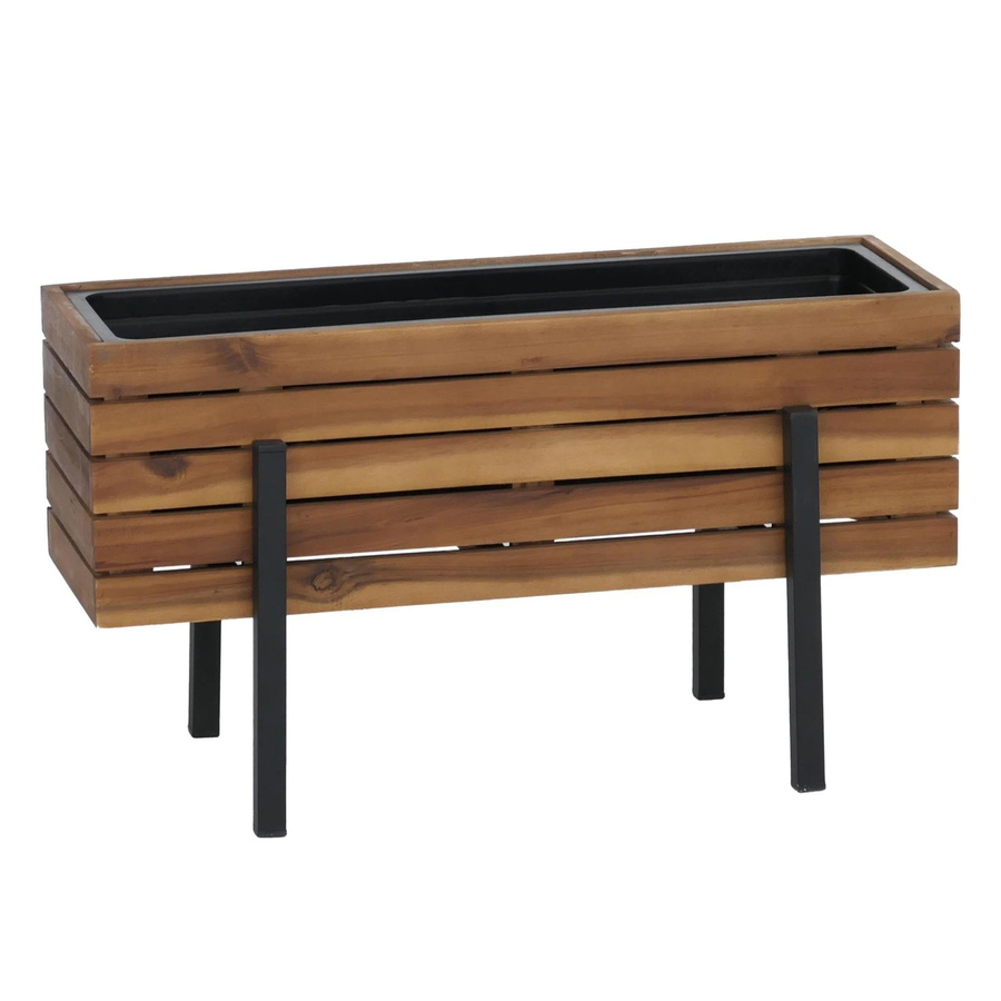 Pflanzkasten MCW P88 aus Akazie Holz in Braun, In-/Outdoor Blumenkübel, B/T/H: 62 x 35 x 26 cm - Bild 3