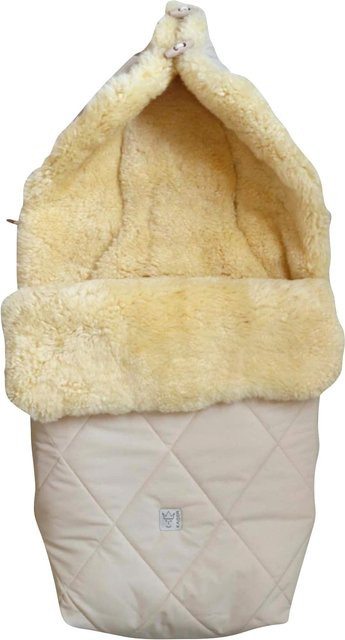 Kaiser Lammfellfußsack COOSY in Beige - Bild 1