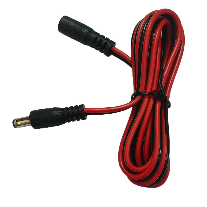 JCD Hochleistungs-DC-Stromkabel mit Stecker und Buchse, 18AWG Vollkupfer, Farbe: Rot, Länge: 1,5 m, Anschluss: DC 5,5 x 2,1 mm - Bild 5
