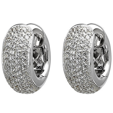 Colfem Creolen 925 Sterling Silber, Zirkonia, Damen - Bild 1