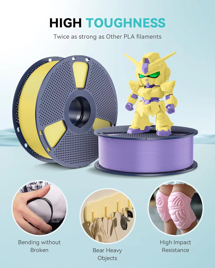 JAYO PLA Meta Filament 1,75 mm für FDM 3D-Drucker, 3,3 kg - Bild 3