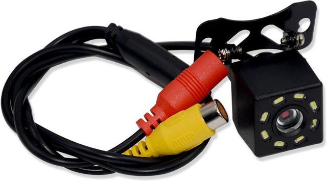 VehicleKit Universal Auto Rückfahrkamera mit 12 LED und Nachtsicht, Farbe: Schwarz - Bild 1