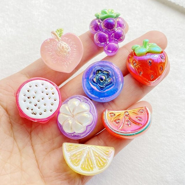 Schmuckdekor Frucht Figuren, Harz, Bunt, Unisex - Bild 1