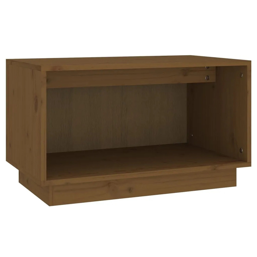 vidaXL TV-Schrank aus Kiefer-Massivholz in Honigbraun, rustikaler Design-Schrank, B/T/H: 60 x 35 x 35 cm - Bild 2