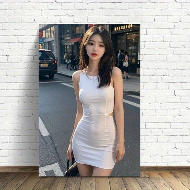 CIFBUY Böhmischer Retro-Leinwand-Wandkunstdruck in Multicolour, rahmenloses Textil-Poster für Innen- und Außenbereich, B/H: 30 x 20 cm - Bild 1