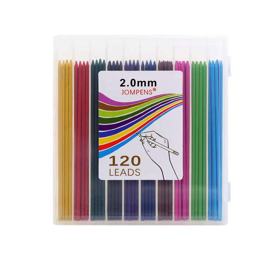MROOFUL Mechanische Bleistiftminen 2B in 10 Farben, 2,0 mm, 120 Stück - Bild 2