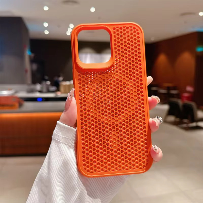 EHUIDE 3D Hohlwaben-Magnetgehäuse für iPhone 17 Pro Max, 16, 15, 14, 13 in Purple mit kabellosem Laden und stoßfestem Schutz durch Wärmeableitung - Bild 1