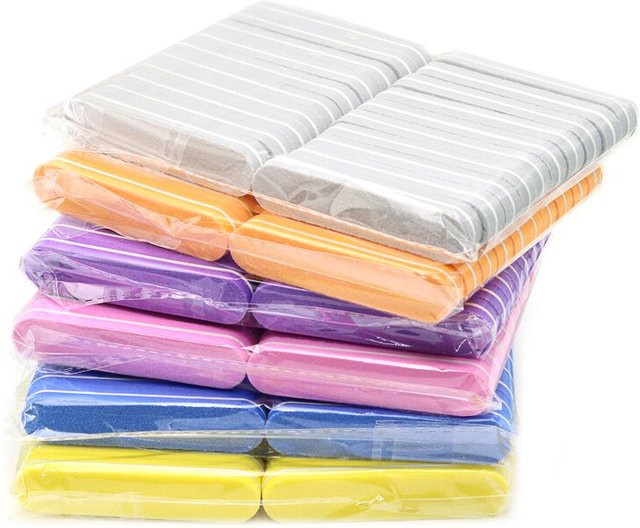JEARLYU Mini Polierblöcke für Maniküre und Pediküre, 100 Stück, Unisex - Bild 1