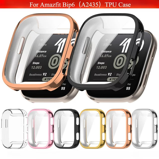 FIFATA Uhrenabdeckung Amazfit Bip 6, Kunststoff, Schwarz, Unisex - Bild 1