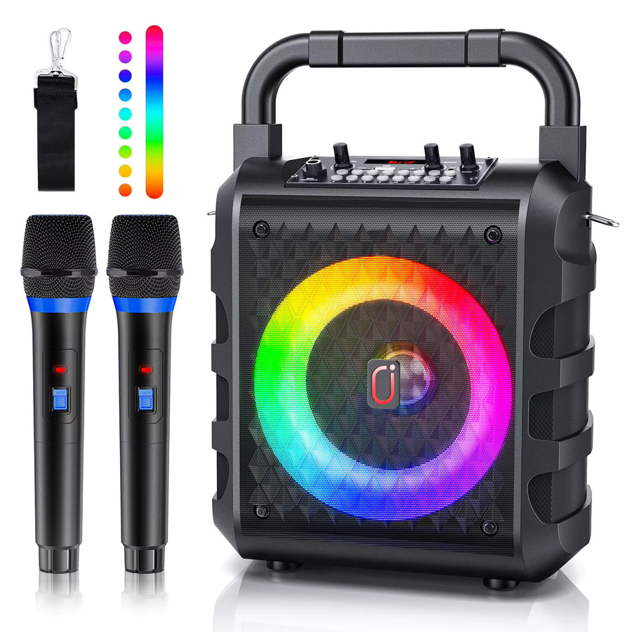 FanFun V5.1 Tragbarer Bluetooth Lautsprecher Schwarz – Kabellose Boombox für Party und Heim-Karaoke - Bild 5
