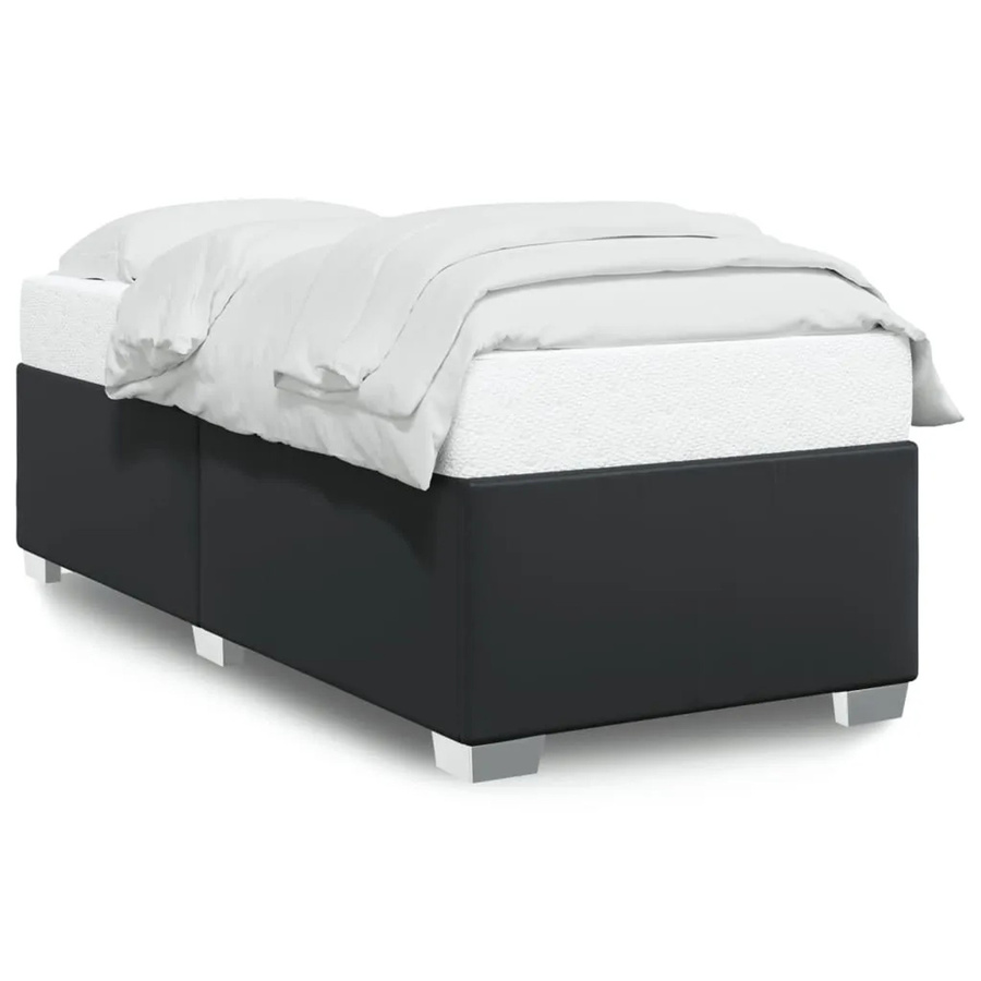 vidaXL Bettgestell aus Kunstleder in Schwarz, B/T/H: 80 x 200 cm - Bild 2