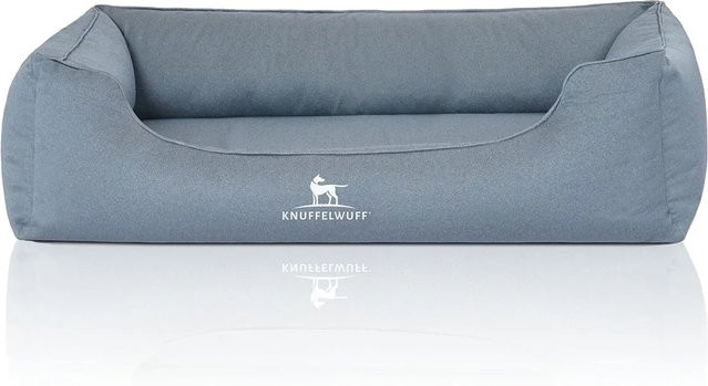 Knuffelwuff Hundebett Leon Orthopädisch aus Textil mit abnehmbarem Bezug in Blau, B/T/H: 120 x 85 x 30 cm - Bild 1