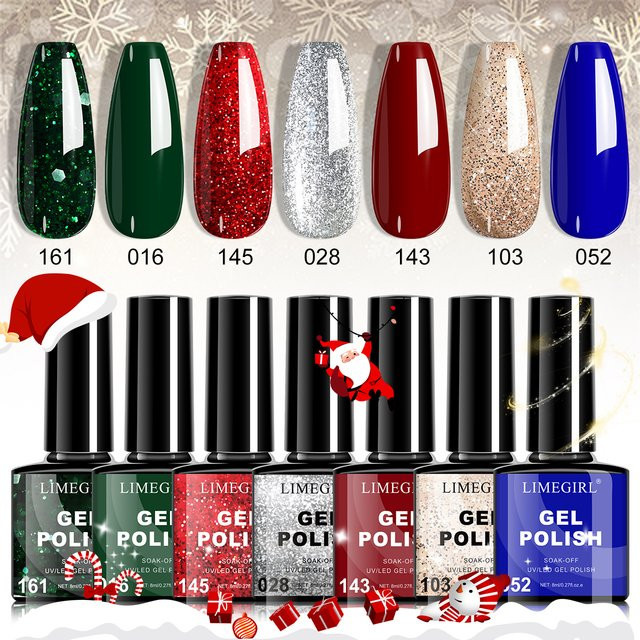 LIMEGIRL Gel-Nagellack-Set, 7-teilig, semi-permanent - Bild 1