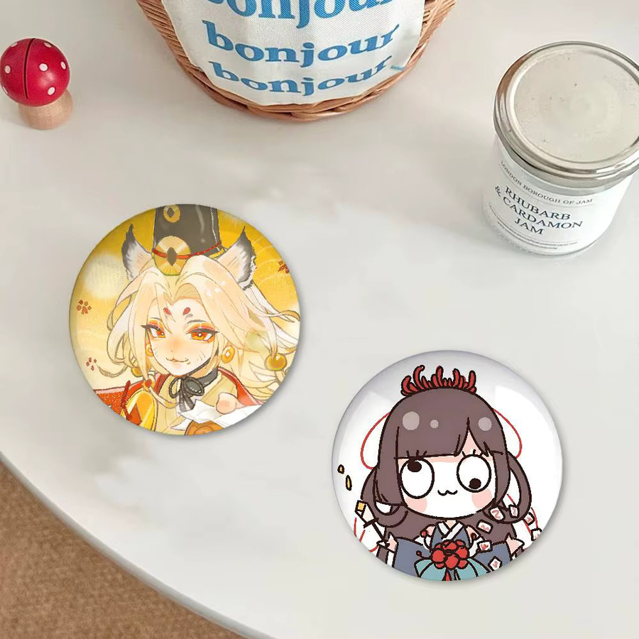 O-Onmyoji Brosche, Zinn, Bunt - Bild 2