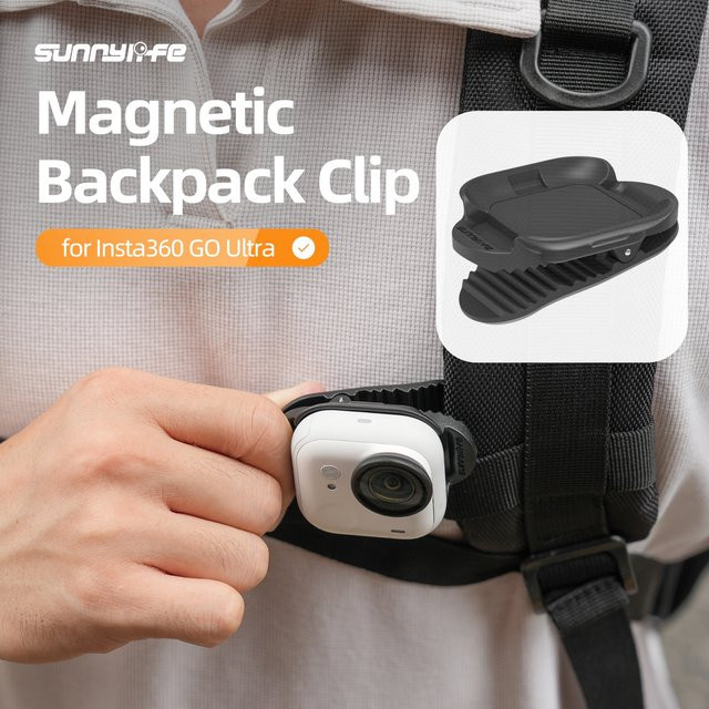 Insta360 Magnetischer Rucksack-Clip mit Quick-Release für Insta360 Go Ultra Sport-Kamera-Halterung - Bild 1