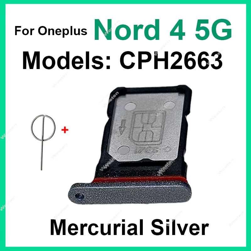 SIM-Kartenhalter für OnePlus Nord 4, Nord 5, CE4, CE5 5G in Schwarz als Ersatzteil mit Flexkabel und Kartenleser-Slot - Bild 2