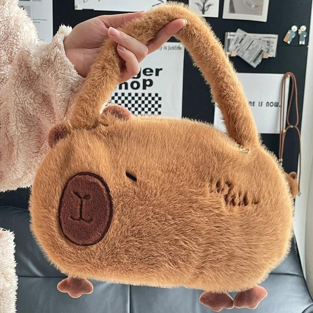Joyful toys Capybara Plüschtasche, 20cm, Braun - Bild 1