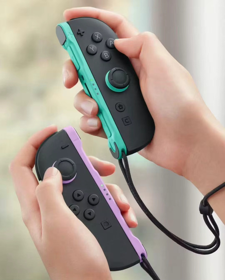 GUEN Handgelenkschlaufe für Nintendo Switch Joy-Con in Blau, Orange und Multicolour, Verstellbares Gaming-Zubehör Ersatzband - Bild 2