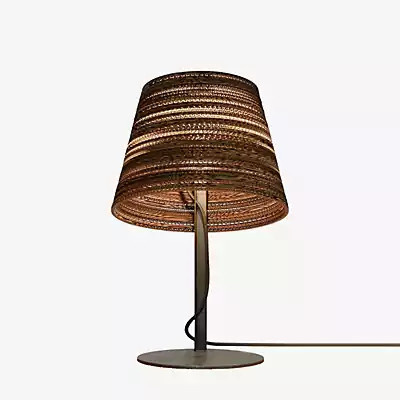 Graypants Scraplights Tilt Tischleuchte aus Holz und Metall in Natur und Grau, verstellbar - Bild 1