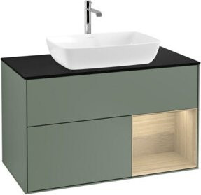 V&B Waschtischunterschrank Finion 100 in Lackoptik, Breite: 100 cm, Tiefe: 50,1 cm, Höhe: 50,1 cm - Bild 1