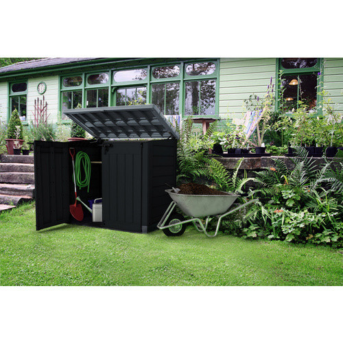 Keter Aufbewahrungsbox Store It Out Max in Anthrazit/Grau mit 1200l Volumen, B/T/H: 145,5 x 82 x 125 cm - Bild 3