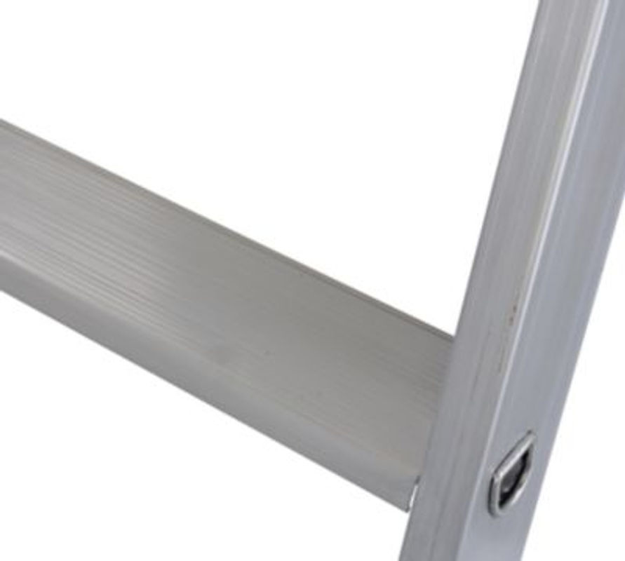 Krause Stabilo Stehleiter aus Aluminium mit 6 Stufen und Sicherheitsbügel in Silber - Bild 2
