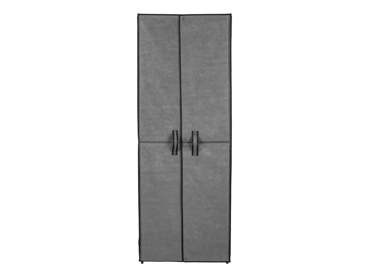 LIVARNO Schuhschrank modern in Anthrazit mit Scharniertüren und Regalböden, B/T/H: 32 x 32 x 166 cm - Bild 2