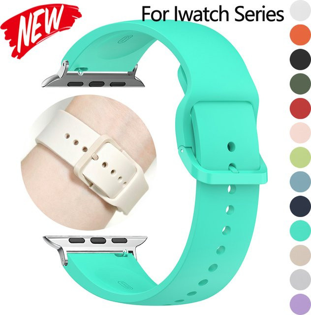 CAOWTAN Uhrenarmband Silikon, Einfarbig - Bild 1
