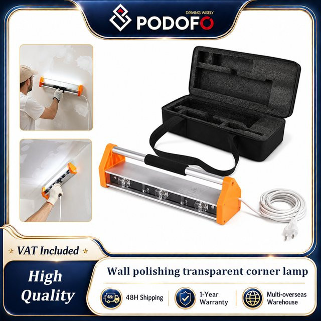 Podofo 39W LED Wandpolier-Arbeitsleuchte mit 2600 Lumen und 155 Grad Ultraweitwinkel für Trockenbau und Wandschleifen - Bild 1