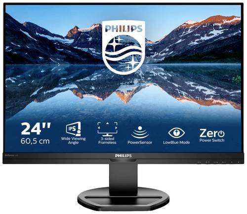Philips 240B9/00 LCD-Monitor mit 23.8 Zoll IPS-Display, HDMI, USB-A und DisplayPort in Schwarz - Bild 1