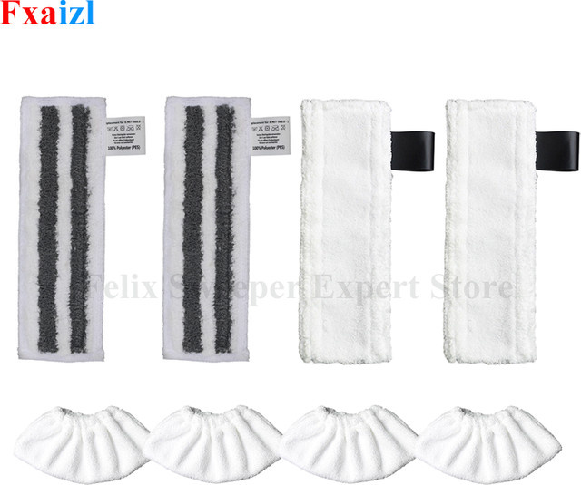 Kaercher Mikrofaser Mopp Pads Ersatzteile in Weiß für Easyfix SC2 SC3 SC4 SC5 Dampfreiniger - Bild 1