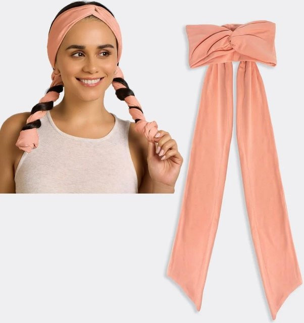 SHuaixin11 Hitzefreier Übernacht-Lockenwickler 2-in-1 Lockenstab, Rosa, Damen - Bild 1