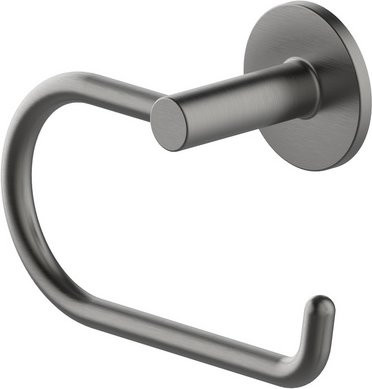 LENZ Toilettenpapierhalter SIVO aus Metall in Graphit Grau zur Montage durch Kleben oder Bohren - Bild 1