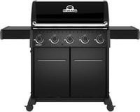 Broil King Gasgrill Crown 520 Shadow in Schwarz mit Thermometer und Rollwagen - Bild 1