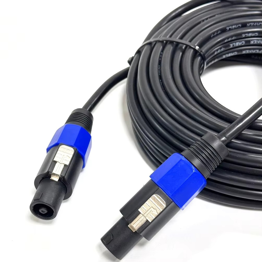 FRHY Speakon-zu-Speakon-Audiokabel mit 2 x 1,5 mm2 Querschnitt in Schwarz für DJ und PA-Systeme - Bild 2