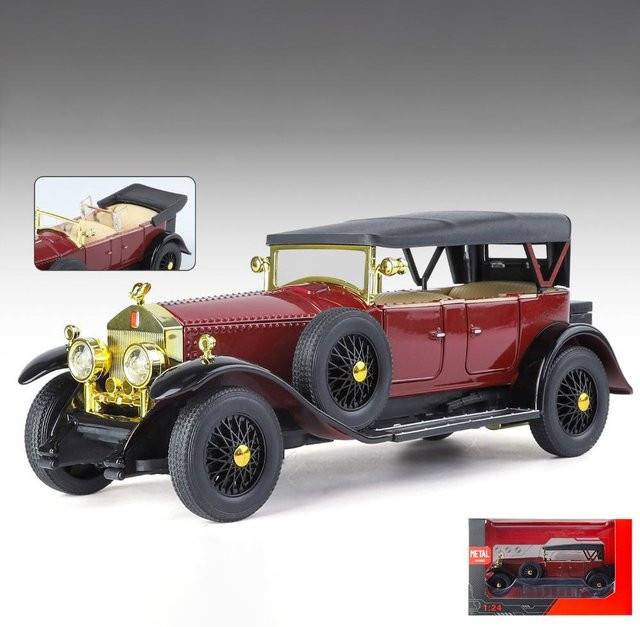 Linyi toy car Rolls Royce Phantom I 1925, Modellauto, 1:24, Metall, ab 14 Jahren - Bild 1