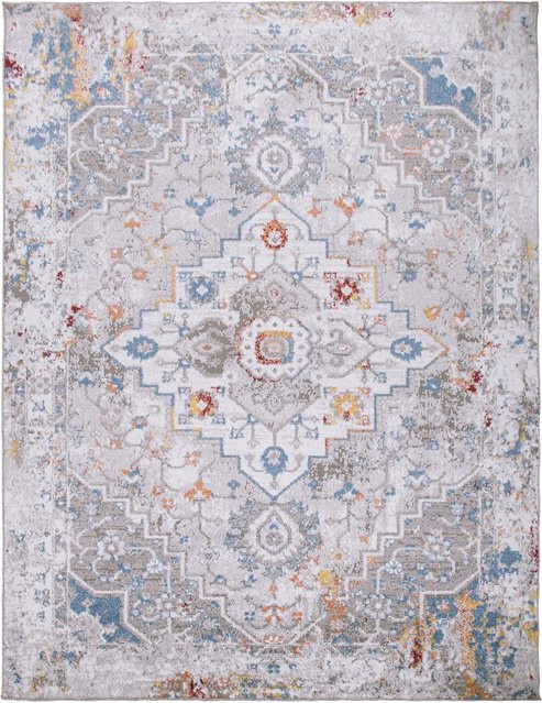 Teppich Alermo in Mehrfarbig mit geometrischem Muster im orientalischen Stil, B/B: 120 x 160 cm - Bild 1