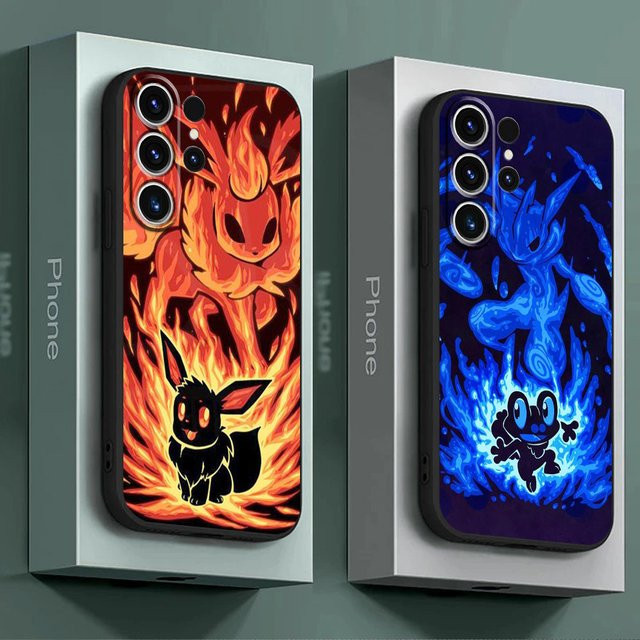Luxus Soft Phone Case Pokemon Ninja Greninja für Samsung Galaxy S24 S23 S22 S21 S20 S10 S9 S8 Multicolor - Bild 1