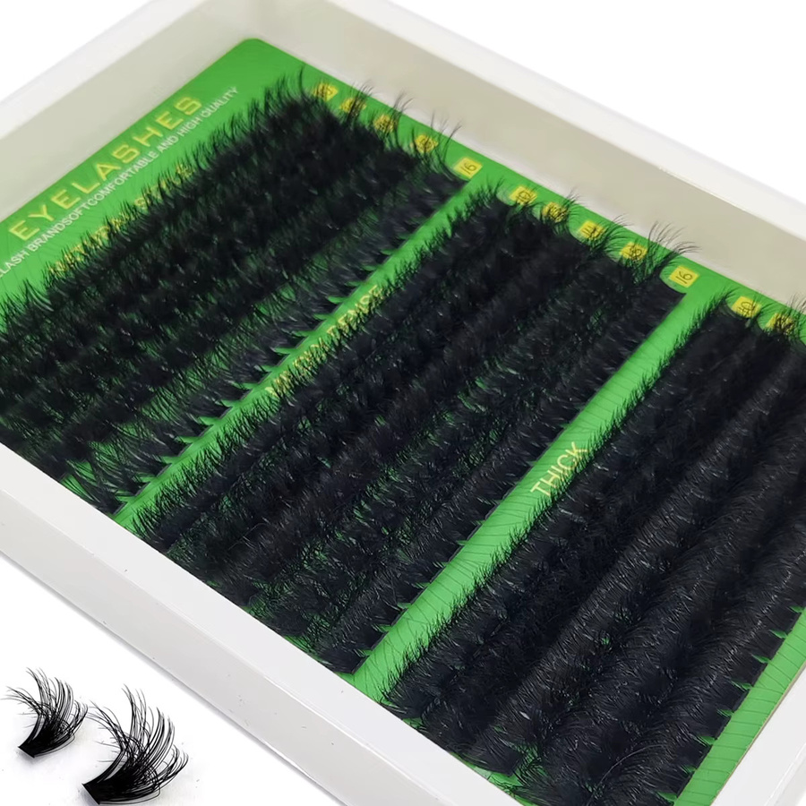 AMSDCN Künstliche Wimpern Wispy Einzelwimpern-Extensions, Unisex - Bild 5
