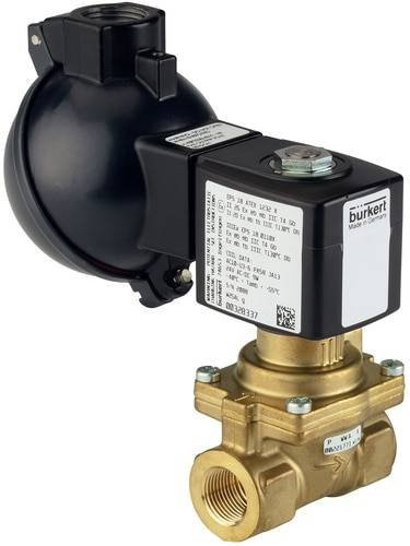 Bürkert Membranventil 349656 6281 Servogesteuert 24V G 1/4 Nennweite 10mm in Schwarz aus Messing - Bild 1