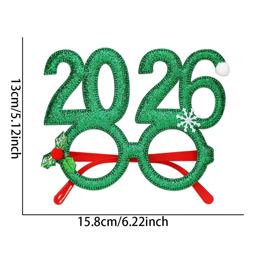 4er-Set Joy-enlife Gläser-Fotorahmen für Weihnachten und Silvester als Party-Dekoration und Foto-Requisiten - Bild 6