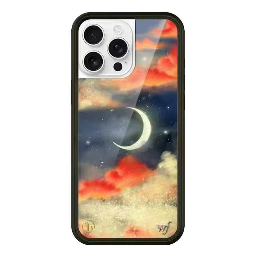 Wildflower Cases Handyhülle mit Kätzchen und Mond-Poker-Design für iPhone 12 13 14 15 16 17 Pro Max Plus, Multicolor - Bild 2